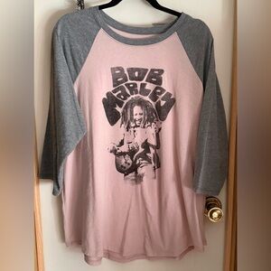 Bob Marley Graphic Raglan Tee